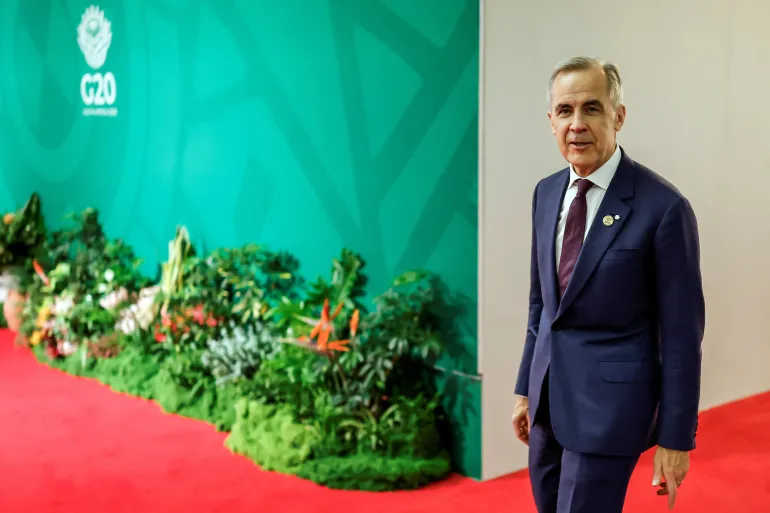 Canadian Prime Minister Mark Carney’s plan aims to help protect the domestic steel industry which employs more than 23,000 people [File: Marco Langari/Reuters]